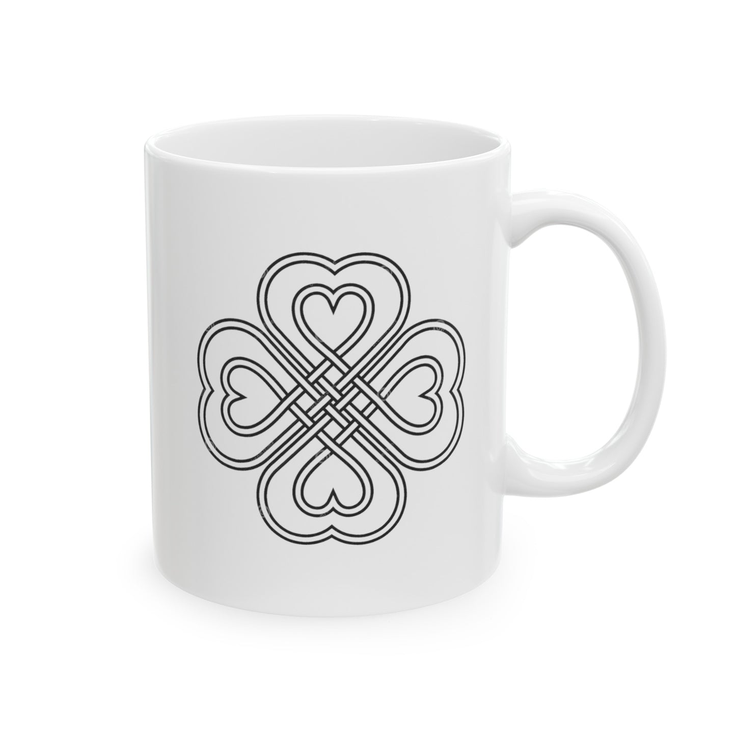 Celtic Hearts /Ceramic Mug 11oz