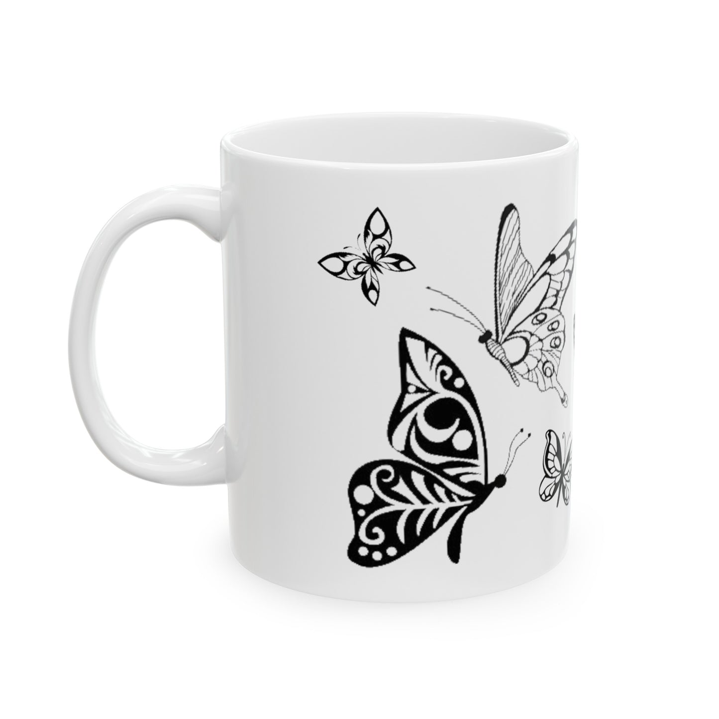 Butterfly Party /Ceramic Mug, 11oz