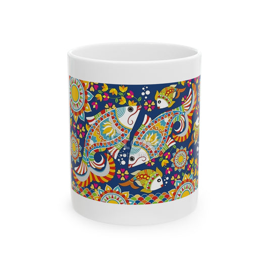 Fishes  /Ceramic Mug, 11oz