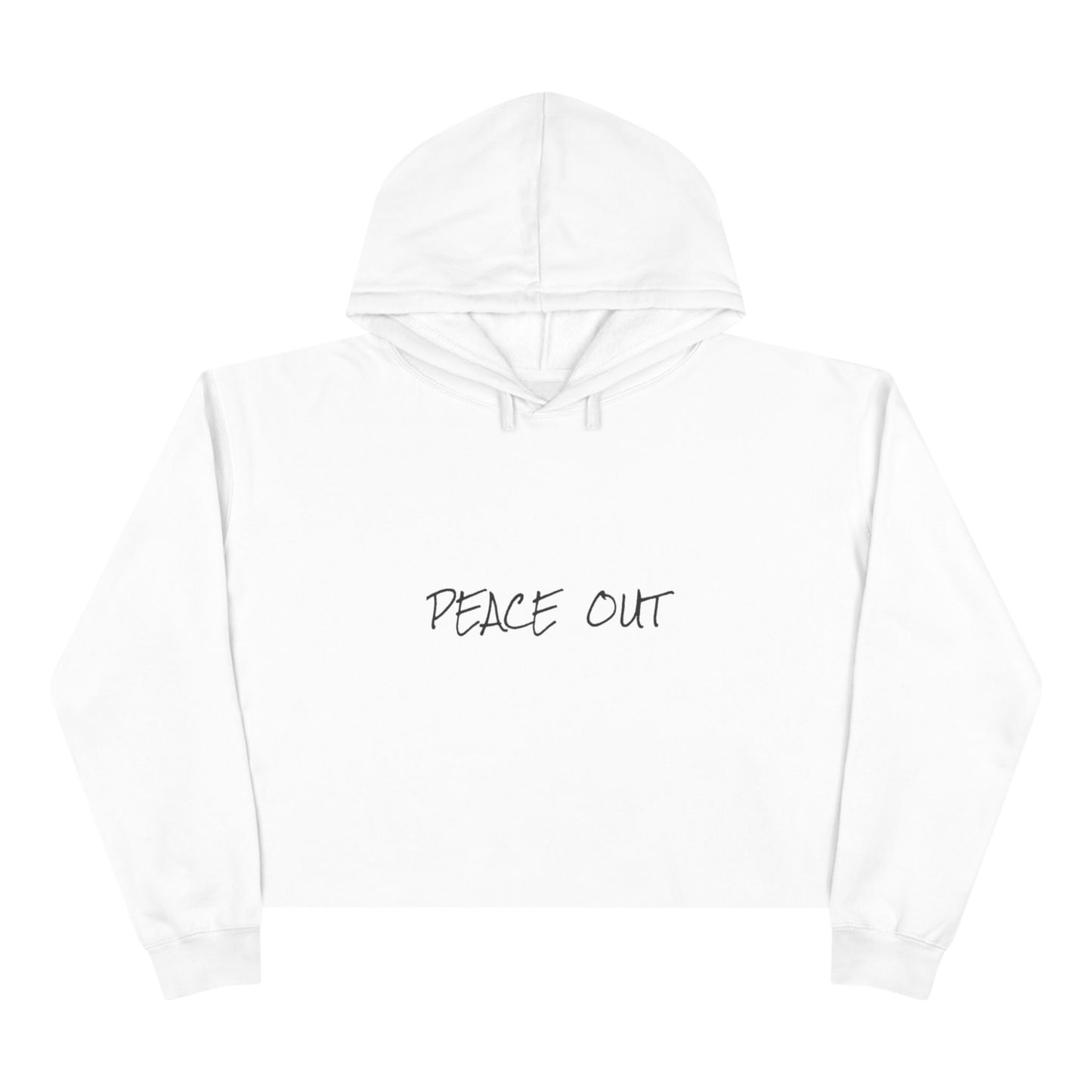 Crop Hoodie -Peace Out