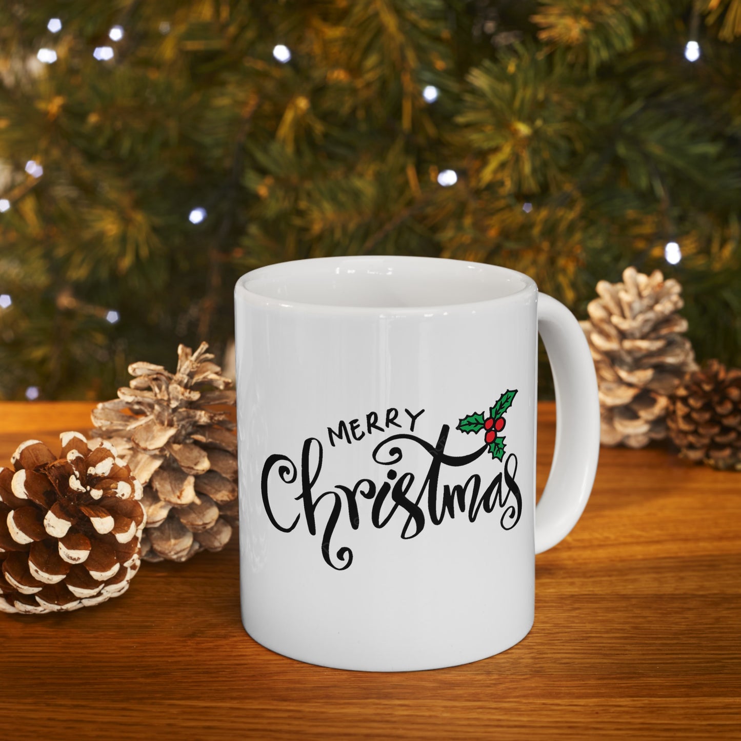 Merry Christmas /Ceramic Mug, 11oz