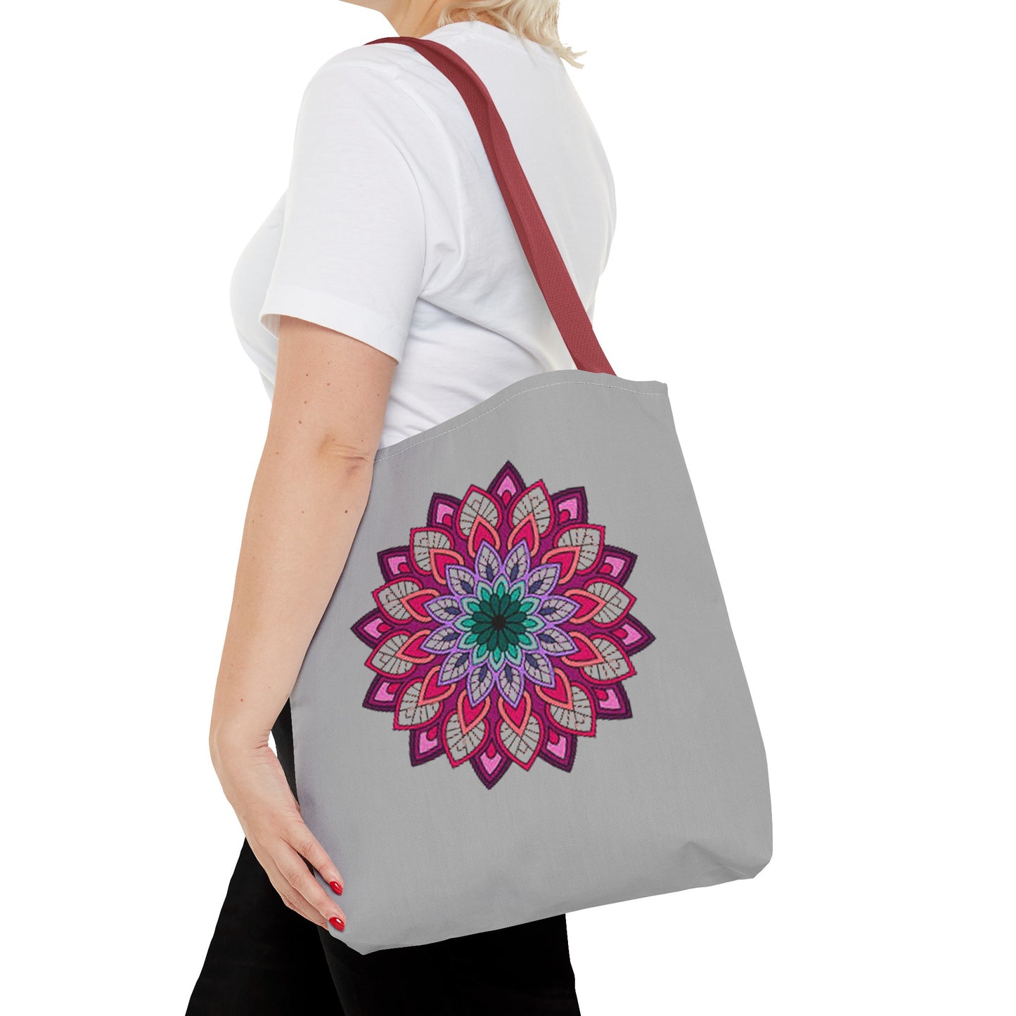 Polyester Tote /side width - MandalaColor3