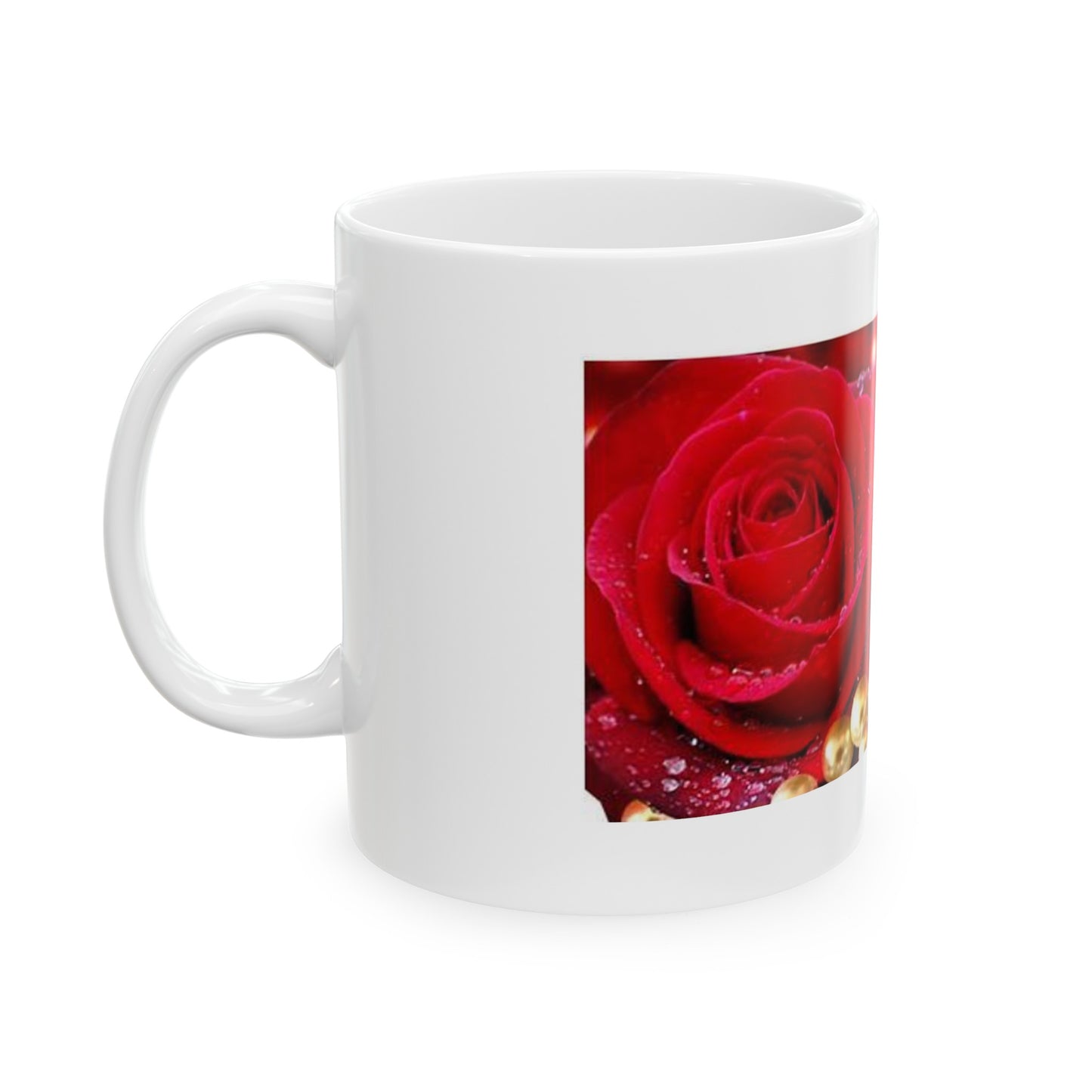 Christmas Roses /Ceramic Mug, 11oz