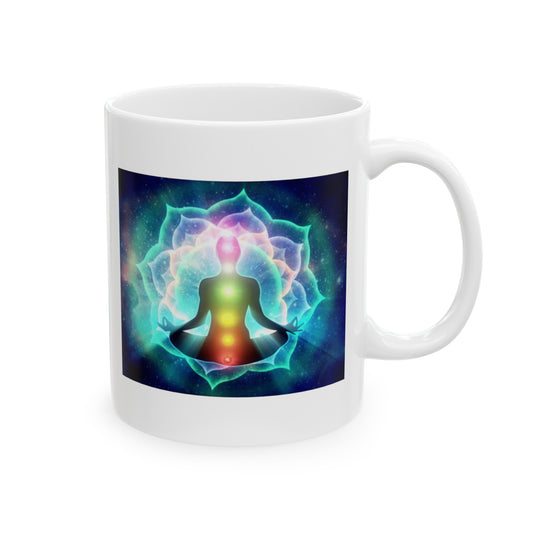 Chakra Lights /Ceramic Mug, 11oz