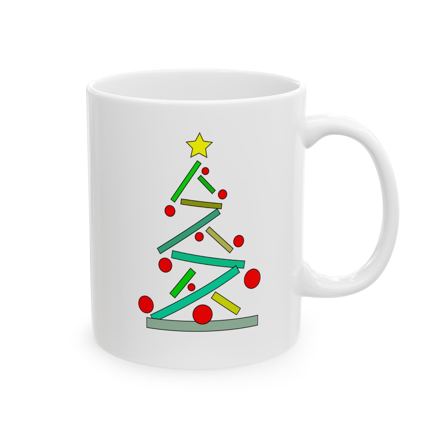 Abstract Tree /Ceramic Mug, 11oz