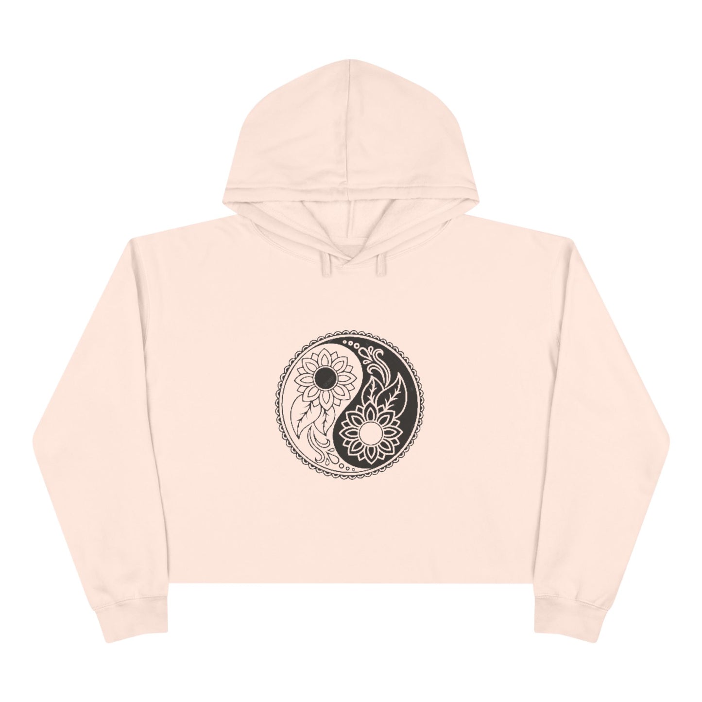 Crop Hoodie - Yin Yang