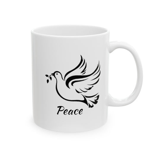 Peace Bird  /Ceramic Mug, 11oz