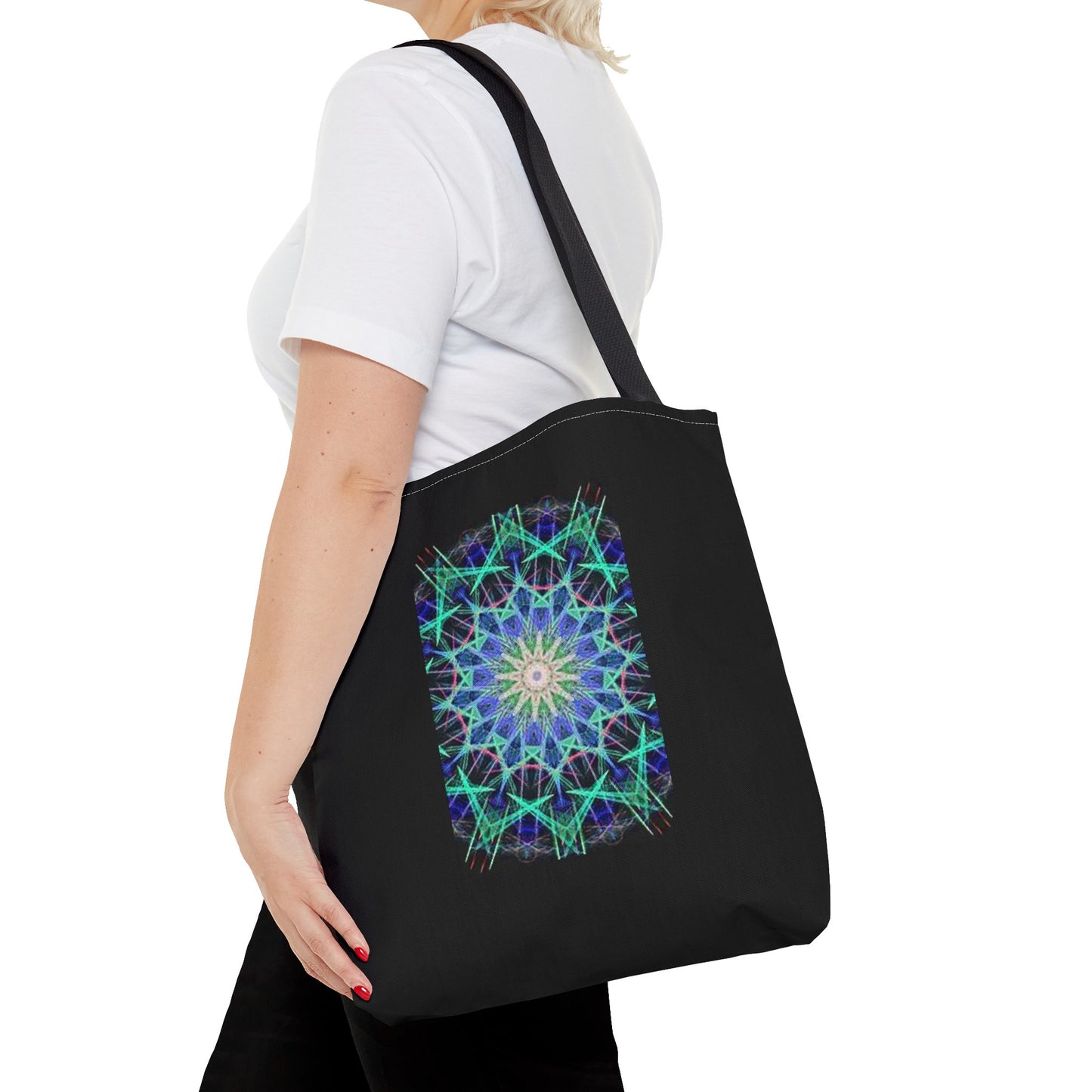 Polyester Tote /side width - SacredGeo7