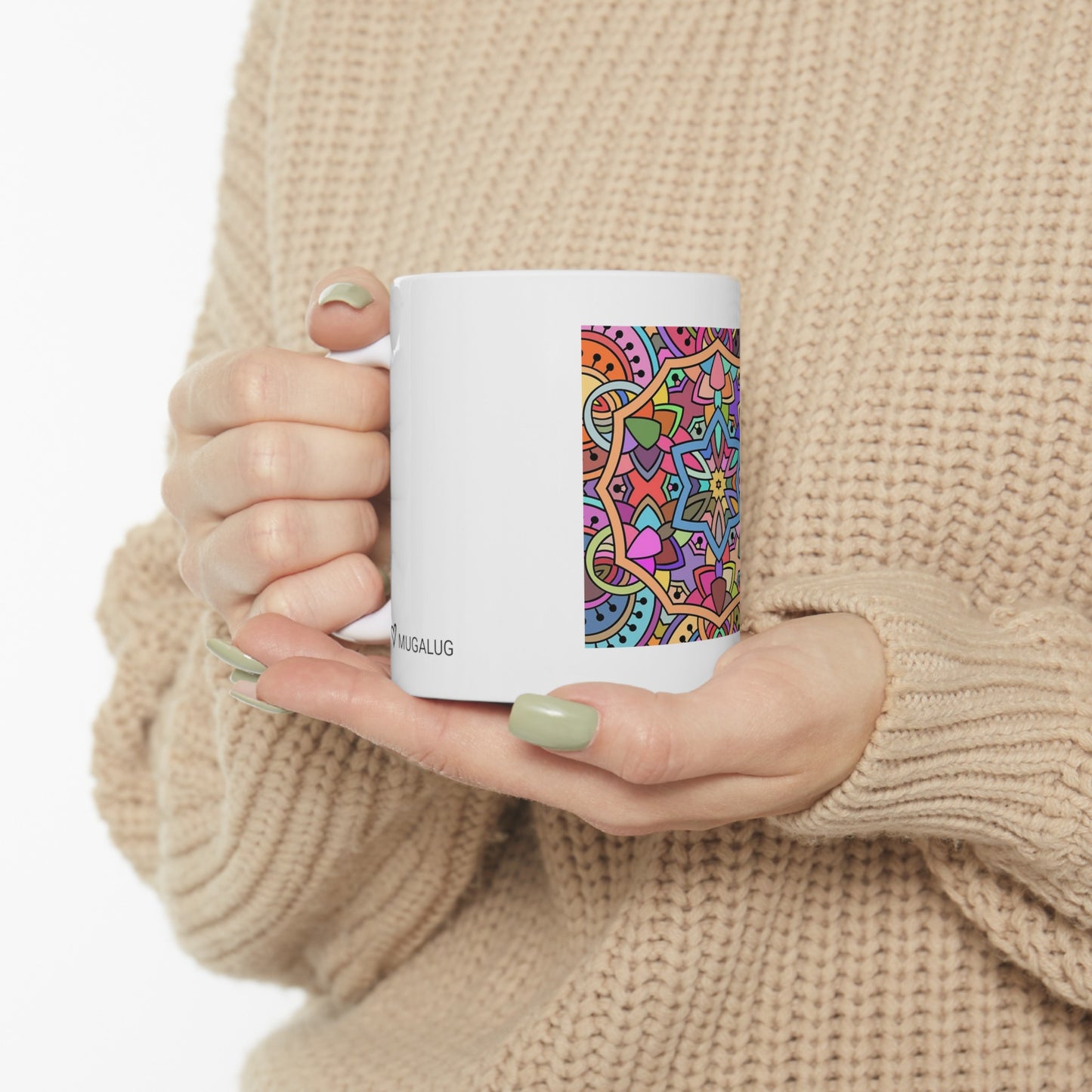 MandalaColor6 /Ceramic Mug, 11oz