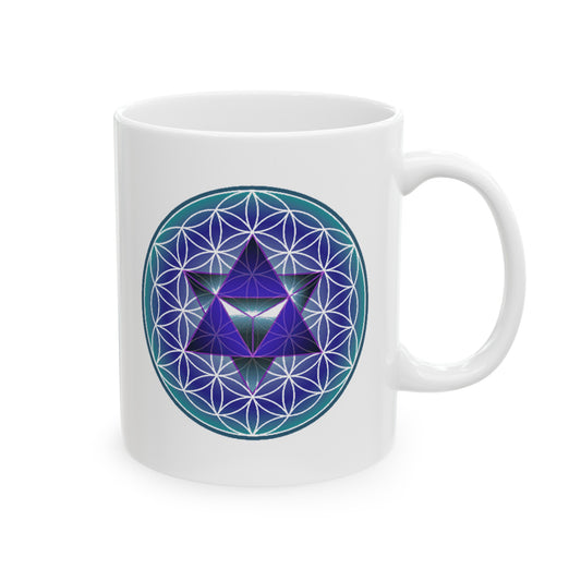 SacredGeo3 /Ceramic Mug, 11oz