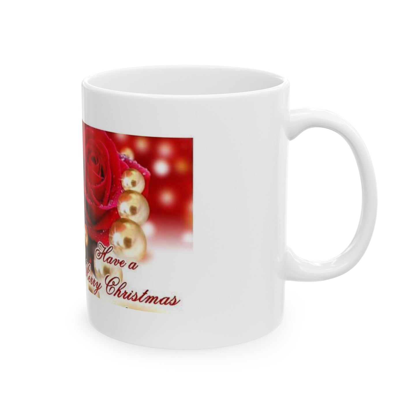 Christmas Roses /Ceramic Mug, 11oz